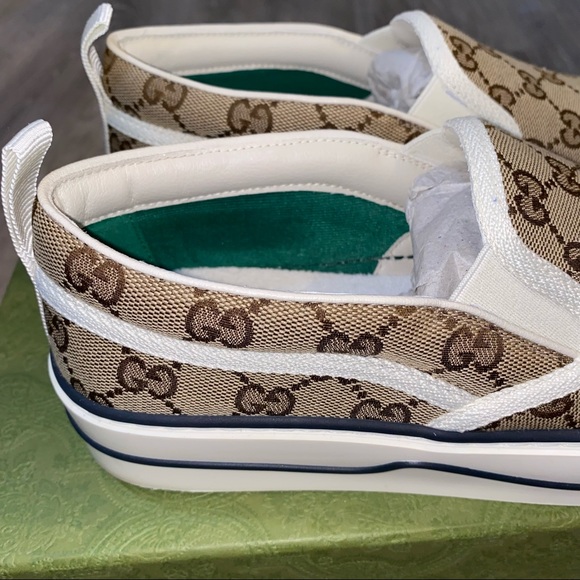 Gucci Slip-on Tennis Sneakers - Picture 3 of 7